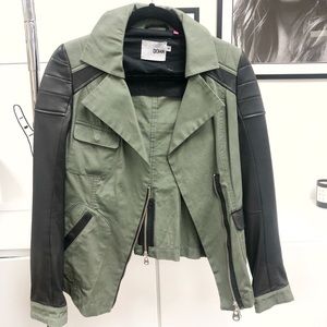 DOMA Leather Sleeve Jacket